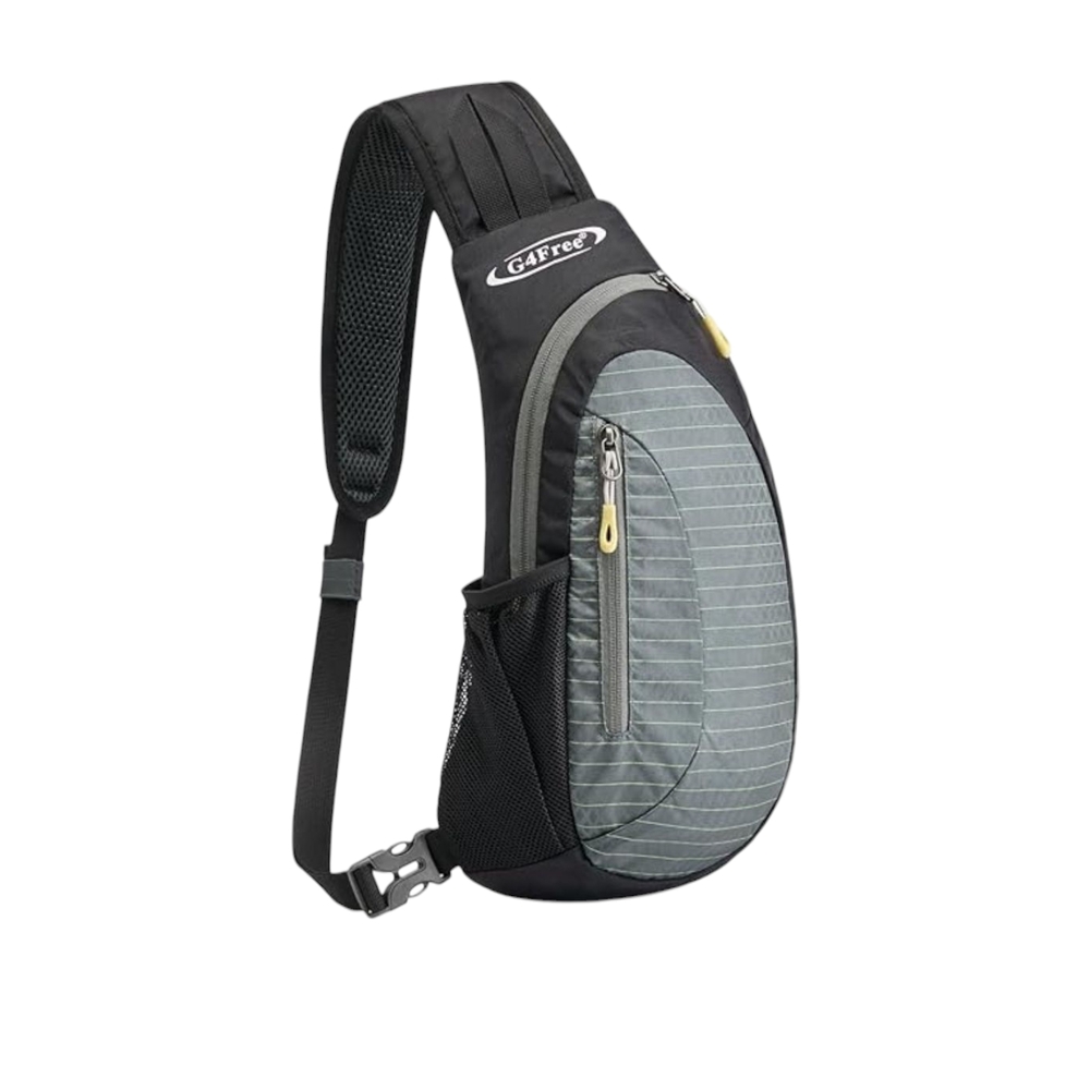 G4Free Sling Bags Men and Women Shoulder Backpack Sling Backpack Gray  Small